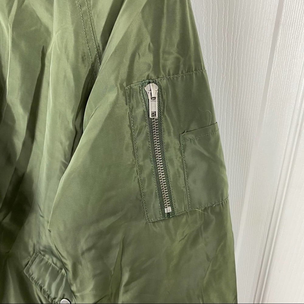 Ashley By 26 Green Bomber Jacket - Picture 7 of 7